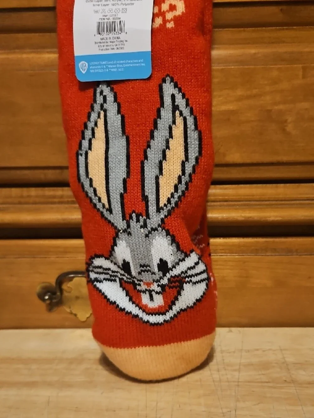 Warner Bros. Red Bugs Bunny Sherpa-Lined Casual Socks